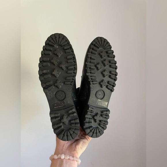 Napoleoni Italy Shearling Moto Boots Womens Size 8 - Picture 4 of 5